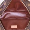 Louis Vuitton in tela monogram marrone e pelle naturale - Detail D1 thumbnail