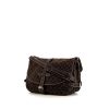 Louis Vuitton Saumur medium model shoulder bag in brown monogram canvas Idylle and brown leather - 00pp thumbnail