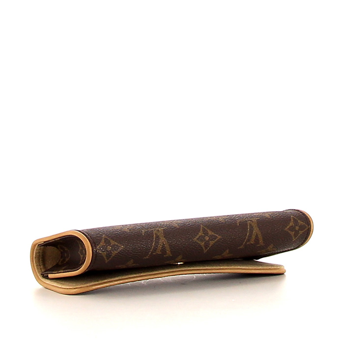 Louis Vuitton Florentine clutch-belt in monogram canvas and natural leather - Detail D5
