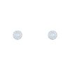 Paire de puces d'oreilles Tiffany & Co Circlet en platine et diamants - 00pp thumbnail