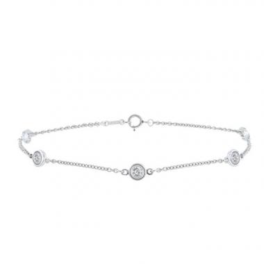 Bracelet Tiffany 
Co Diamonds By The Yard en platine et diamants
