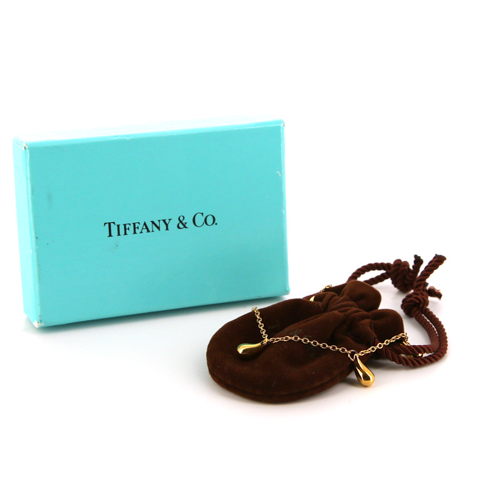 Tiffany 
Co Teardrop bracelet in yellow gold