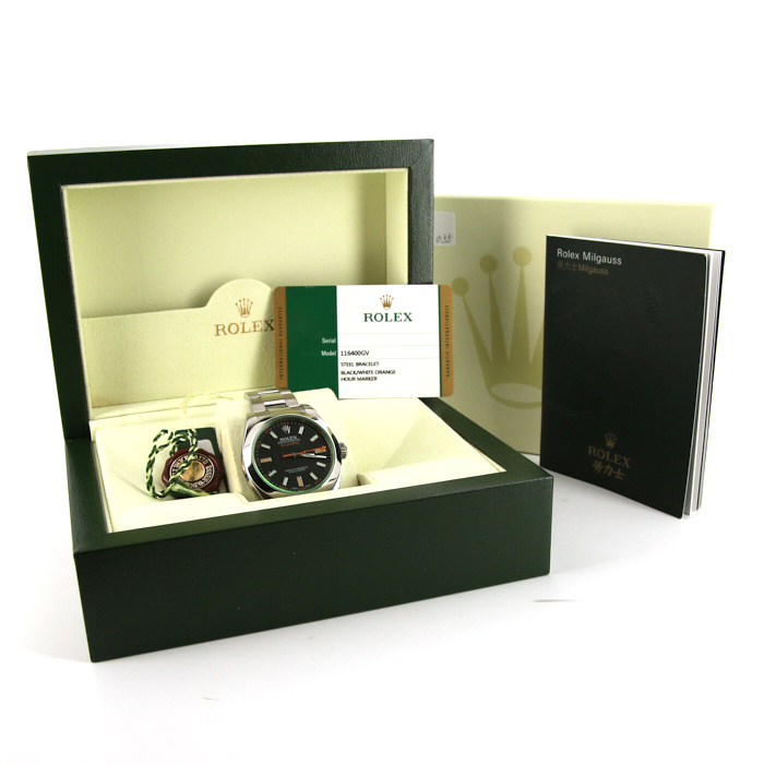 Montre Rolex Milgauss en acier Ref :  116400 Vers  2014