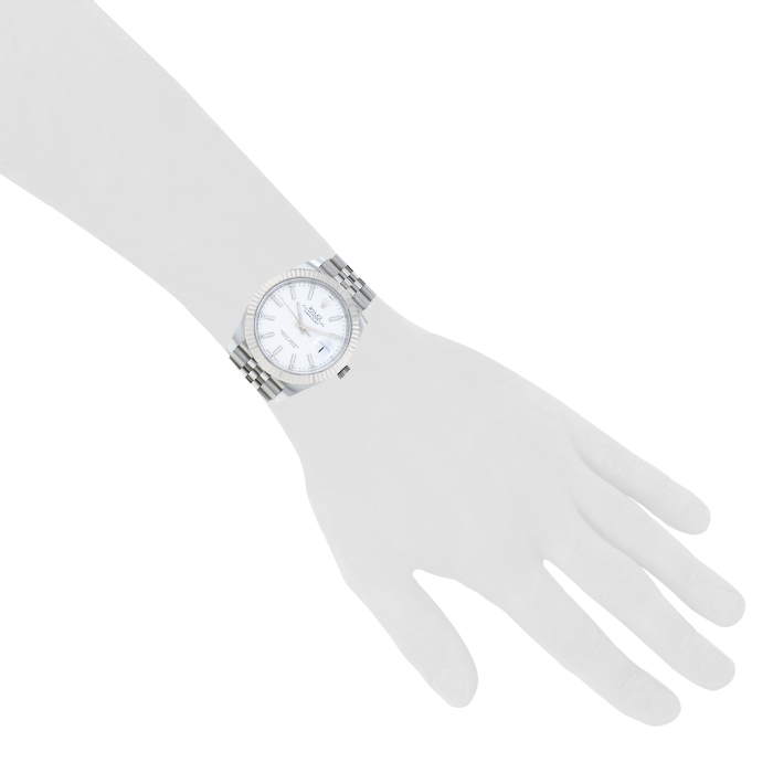 Rolex Datejust 41 watch in stainless steel Ref:  126334 Circa  2020 - Detail D1
