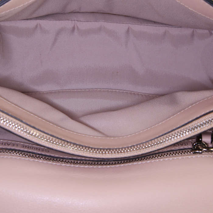 Tod's Double T Rock Strass shoulder bag in beige leather - Detail D2