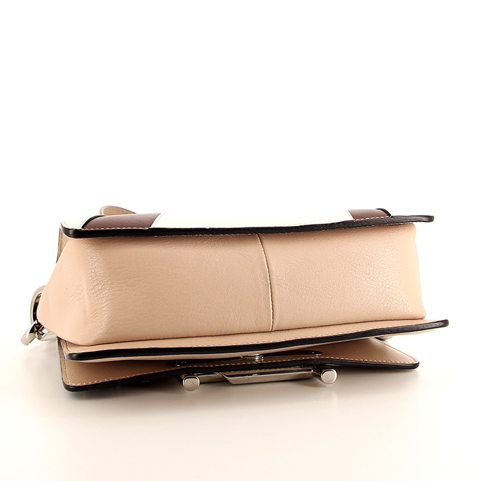 Tod's Double T Rock Strass shoulder bag in beige leather - Detail D4