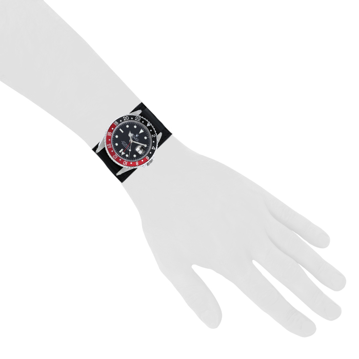 Rolex GMT-Master II watch in stainless steel Ref:  16710 Circa  1998 - Detail D3