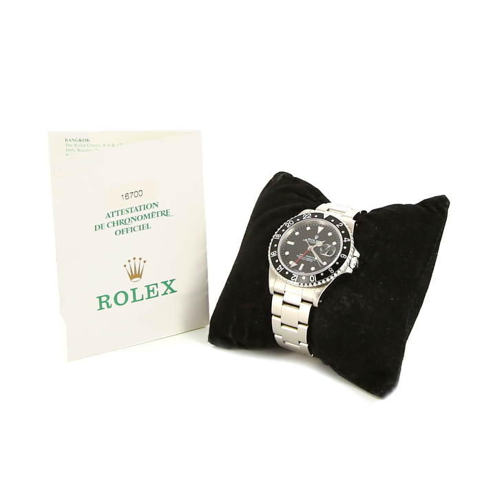 Reloj Rolex GMT-Master de acero Ref :  16700 Circa  1999 - Detail D2