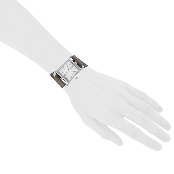 Reloj Hermes Cape Cod de acero Ref :  CC1.710 Circa  2000 - Detail D1
