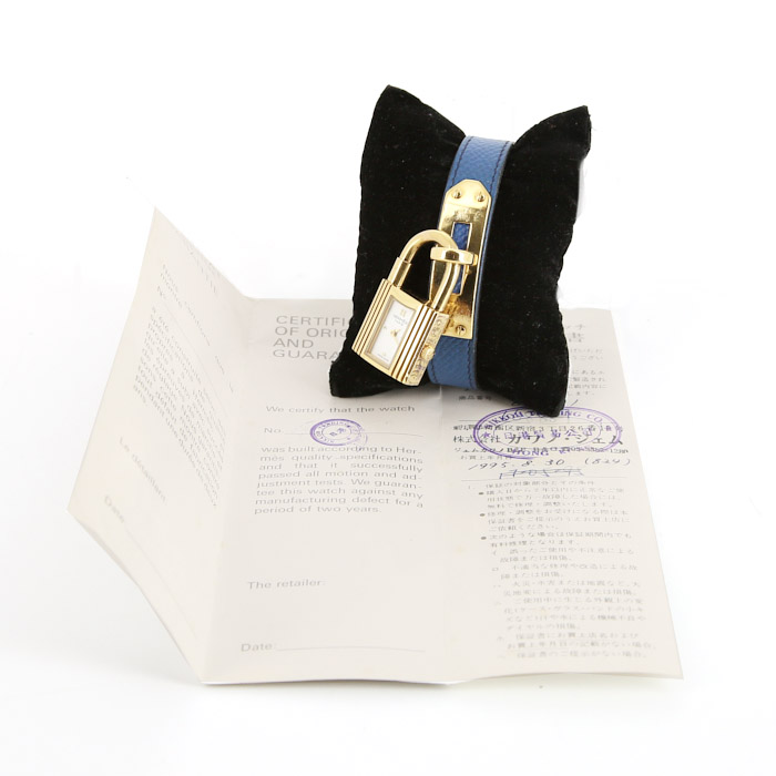 Hermes Kelly-Cadenas watch in gold plated Circa  1995 - Detail D2