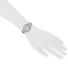 Hermès Clipper Chrono watch in stainless steel Ref:  CL1.310 Circa  2000 - Detail D1 thumbnail