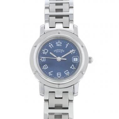 Reloj Hermes Clipper de acero Ref :  CL4.210 Circa  2000