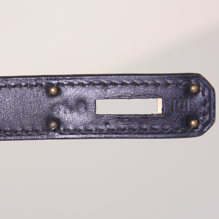 Borsa Hermes Kelly 32 cm in pelle box nera - Detail D5