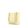 Borsa Chanel Shopping GST modello piccolo in pelle martellata e trapuntata beige - 00pp thumbnail