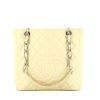 Chanel Shopping GST small model handbag in beige quilted grained leather - 360 thumbnail