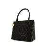 Chanel Medaillon - Bag handbag in black quilted grained leather - 00pp thumbnail
