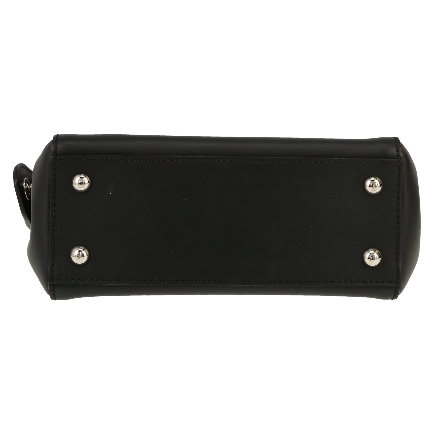 Bolso bandolera Fendi  Dotcom en cuero negro - Detail D1