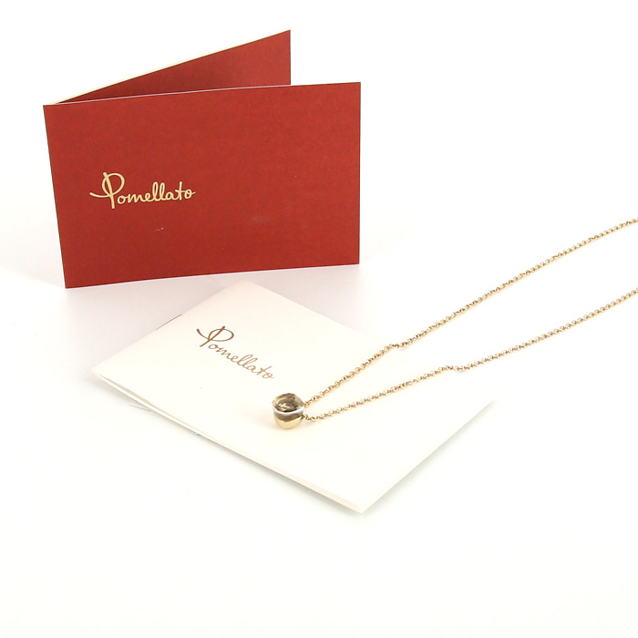 Pomellato Nudo necklace in pink gold and topaz - Detail D2