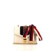 Gucci Sylvie shoulder bag in white leather - 360 thumbnail