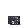 Dior Miss Dior Promenade shoulder bag in navy blue patent leather - 00pp thumbnail