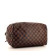 Bolso de mano Louis Vuitton Speedy 30 en lona a cuadros ébano y cuero marrón - Detail D5 thumbnail