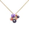 Cartier Délice de Goa necklace in yellow gold,  amethysts and coral - 00pp thumbnail