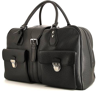 Chanel Vintage Chanel Boston Brown Leather XL Travel Bag + Strap