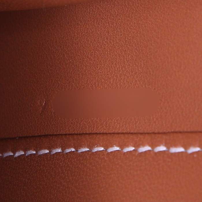 Hermès Danse clutch-belt in gold Swift leather - Detail D4