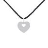 Poiray Coeur Secret medium model pendant in white gold - 00pp thumbnail