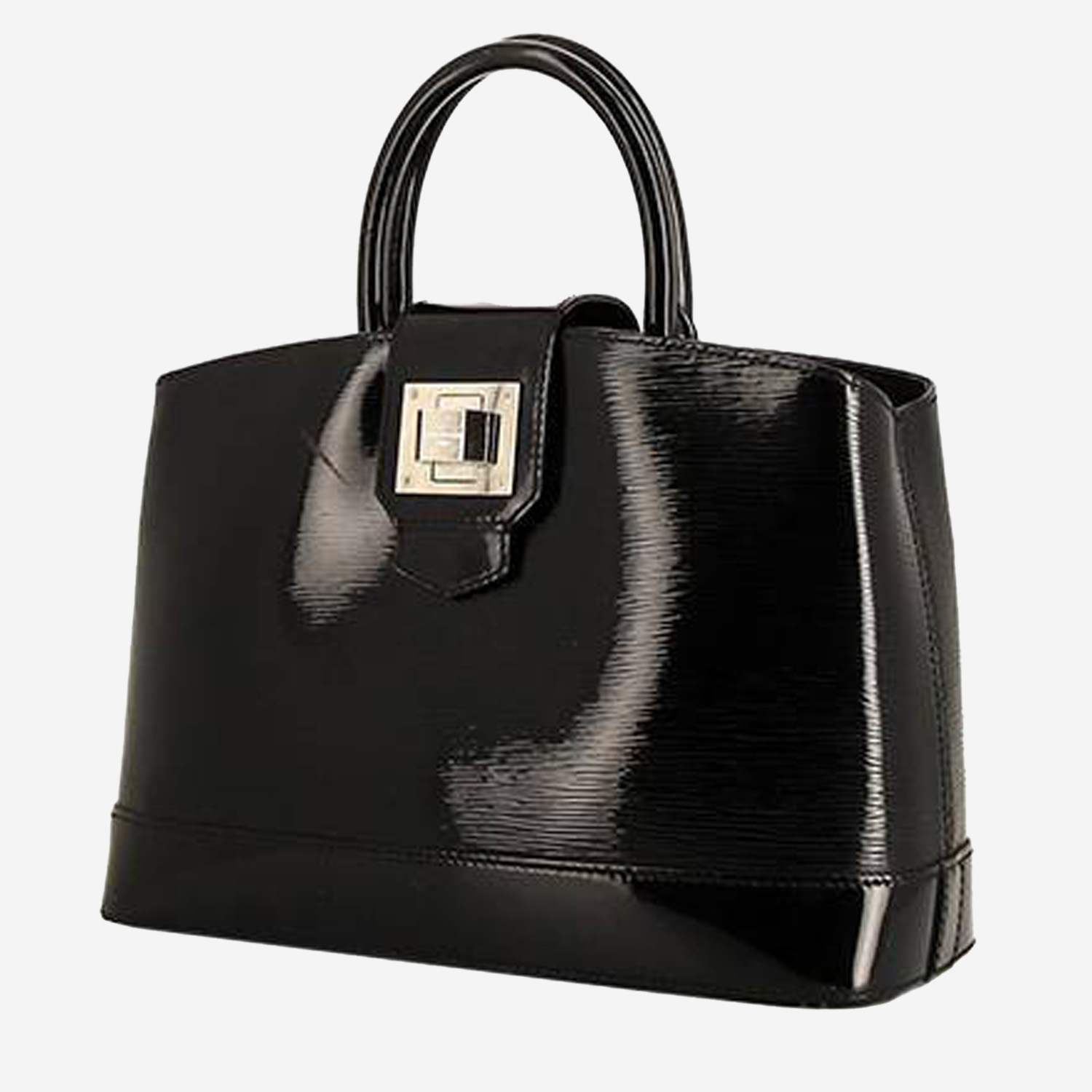 Louis Vuitton Mirabeau handbag in black patent epi leather