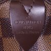 Louis Vuitton Keepall 50 cm travel bag in ebene damier canvas and brown leather - Detail D3 thumbnail