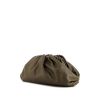 Bottega Veneta The Pouch pouch in khaki smooth leather - 00pp thumbnail