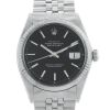 Rolex Datejust watch in stainless steel and white gold 14k Ref:  1601 Circa  1977 - Detail D1 thumbnail