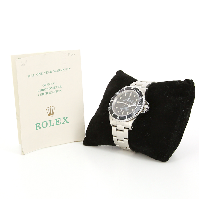 Reloj Rolex Submariner Date de acero Ref :  16610 Circa  1991 - Detail D2