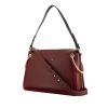 Chloé Roy Day handbag in burgundy leather and red suede - 00pp thumbnail