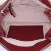 Chloé Roy Day handbag in burgundy leather and red suede - Detail D3 thumbnail