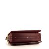 Chloé Roy Day handbag in burgundy leather and red suede - Detail D5 thumbnail