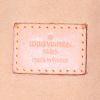 Louis Vuitton Evora handbag in azur damier canvas and natural leather - Detail D4 thumbnail