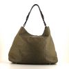 Louis Vuitton Antheia Hobo shopping bag in taupe monogram leather and black leather - 360 thumbnail