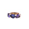 Pomellato Sassi ring in pink gold and amethysts - 00pp thumbnail