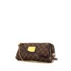 Bolso de mano Louis Vuitton Eva en lona a cuadros ébano y cuero marrón - 00pp thumbnail