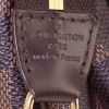 Bolso de mano Louis Vuitton Eva en lona a cuadros ébano y cuero marrón - Detail D4 thumbnail