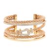 Fred Force 10 cuff bracelet in pink gold and diamonds - 00pp thumbnail
