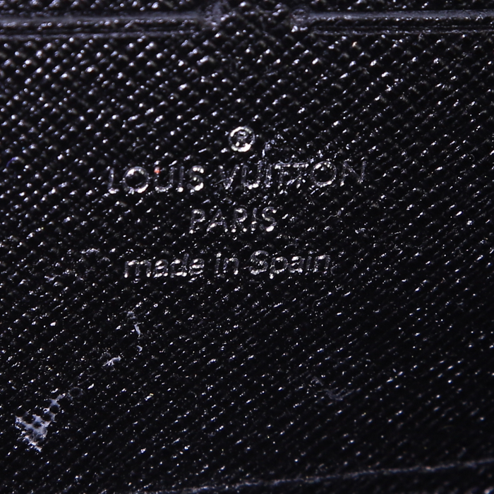 Billetera Louis Vuitton Zippy en cuero Epi negro - Detail D3