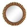 Mithé Espelt, "Jewellery-Mirror", in embossed and glazed earthenware, crackled gold, one of the first model of mirror designed by the artist, from the 1948's - 00pp thumbnail