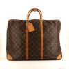 Bolsa de viaje Louis Vuitton Sirius 50 en lona Monogram marrón y cuero natural - 360 thumbnail