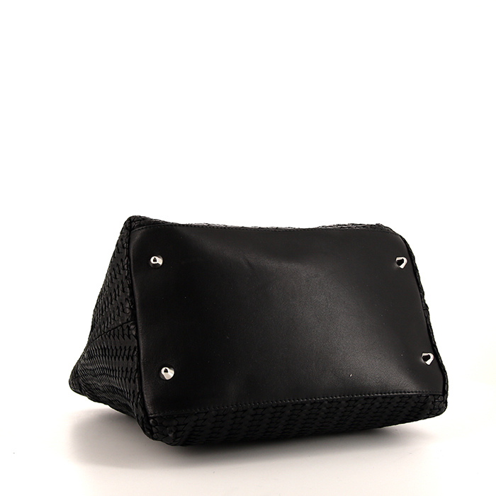 Bolso de mano Dior Granville en cuero gris - Detail D4