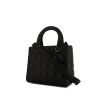 Bolso de mano Dior Lady Dior modelo mediano en cuero cannage negro - 00pp thumbnail