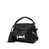 Tod's Double T shoulder bag in black leather - 00pp thumbnail