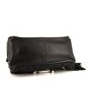 Tod's Double T shoulder bag in black leather - Detail D5 thumbnail
